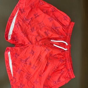 Hot red LV Men swim trunks